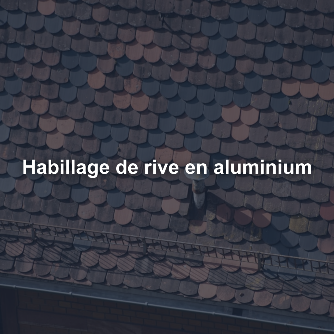 Habillage de rive en aluminium