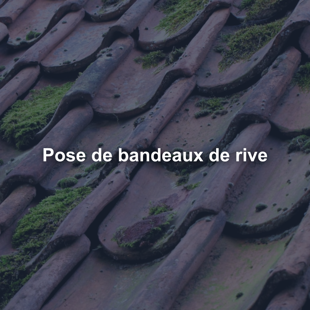 Pose de bandeaux de rive