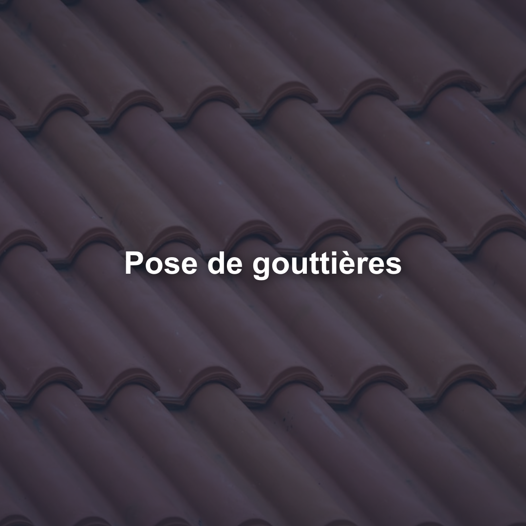 Pose de gouttières