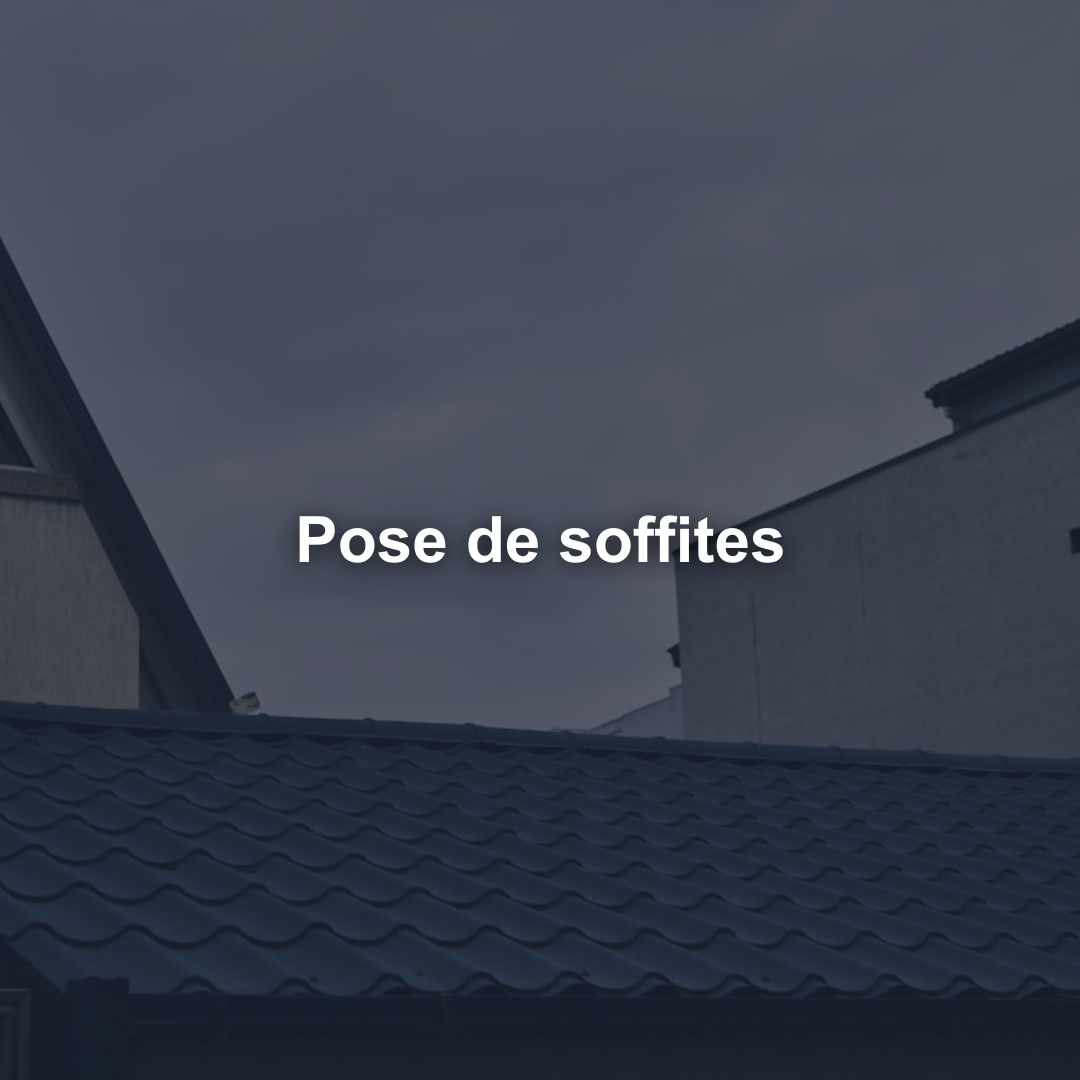 Pose de soffites
