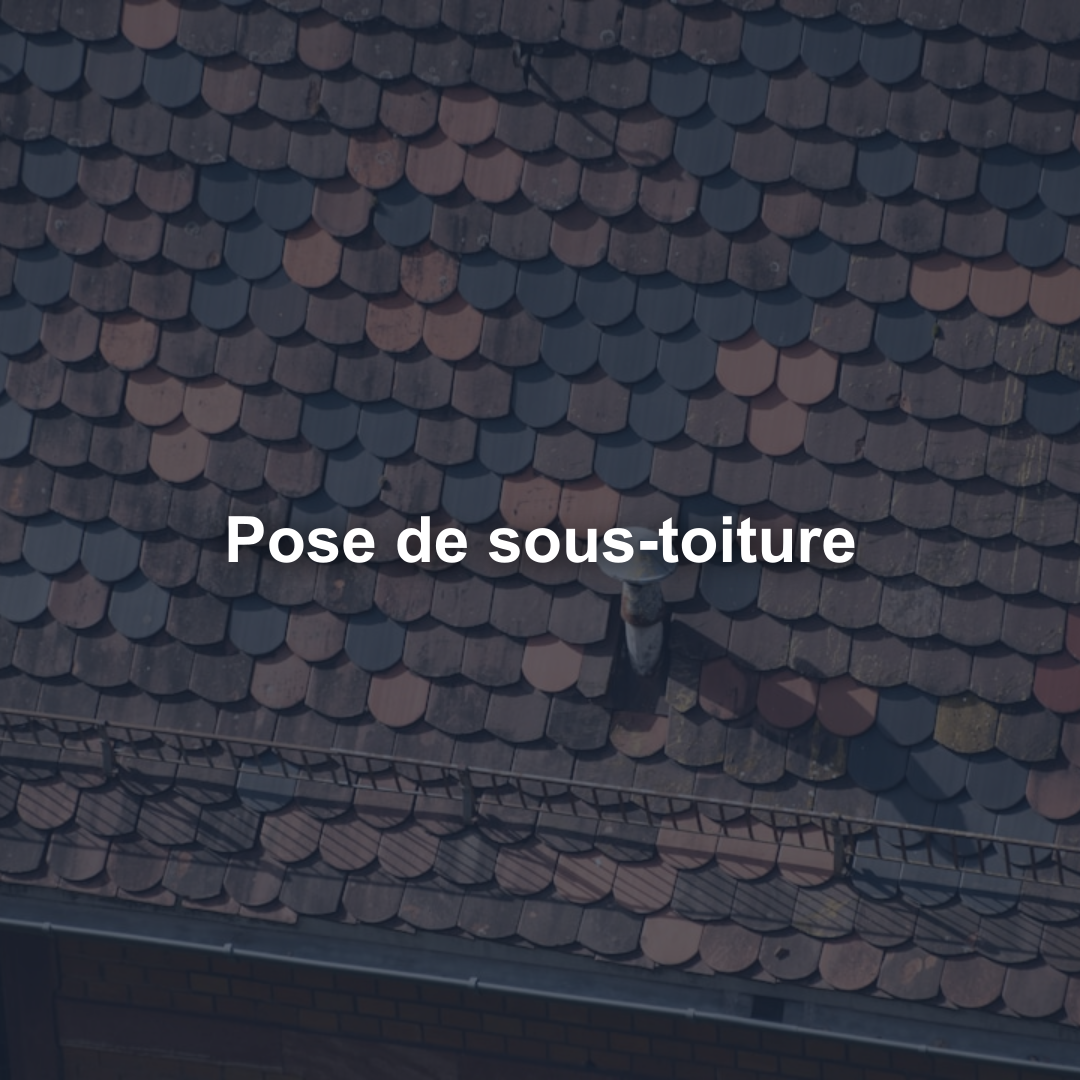 Pose de sous-toiture