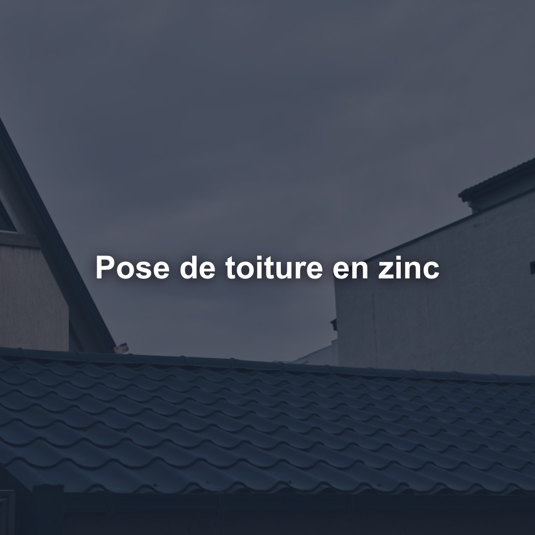 Pose de toiture en zinc