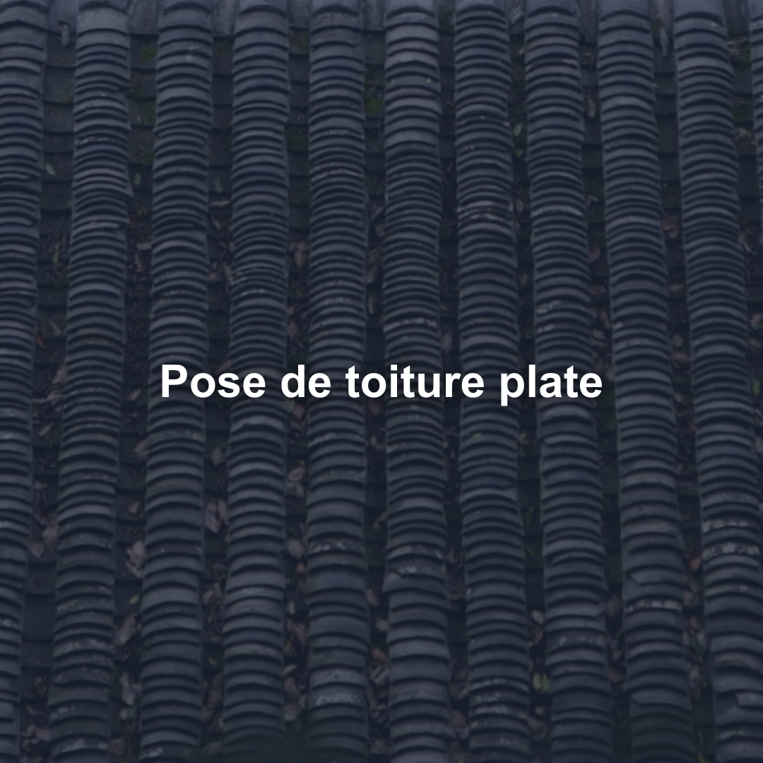 Pose de toiture plate