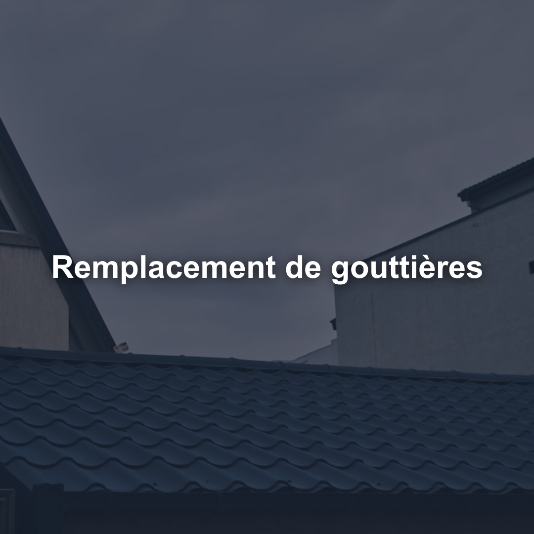 Remplacement de gouttières